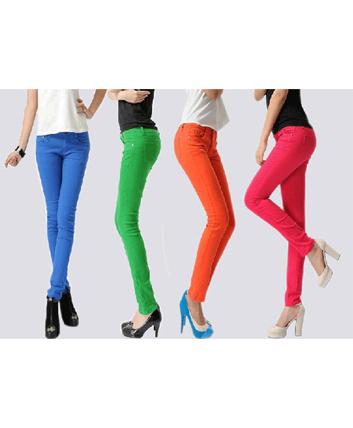 Colourful Slim Jeggings