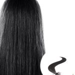 stick tip pre bonded hair extensions jet black