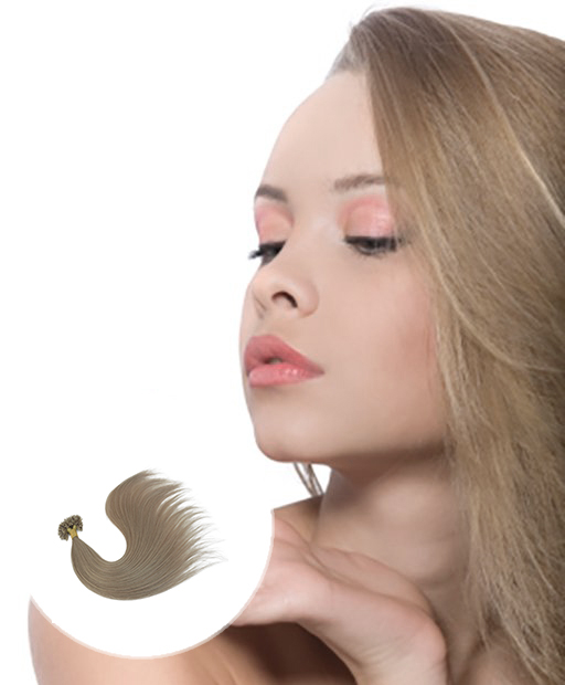 Pre Bonded Hair Extensions Ash Blonde Nail Tip From Hair100