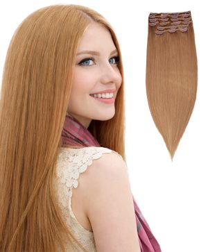 clip hair #18A dark ash blonde