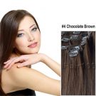 Clip in Hair Extensions - #04 Chocolate Brown - Image 2