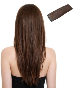 Human Hair Weaves - #4 Chocolate Brown