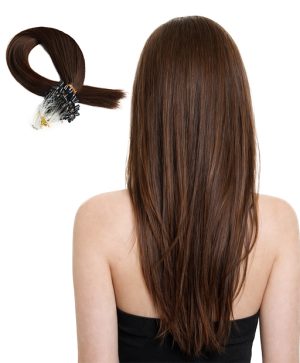 micro loop hair extension #4 chocolate blonde