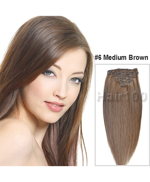 human hair extensions medium brown