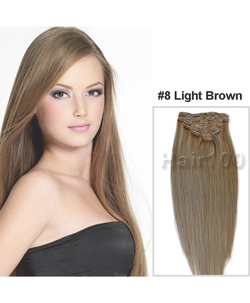 human hair extensions light brown