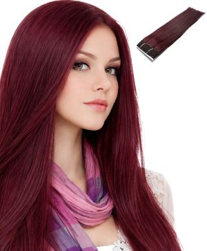 Hair weave #99J Dark Wine
