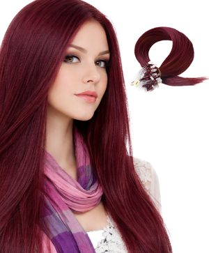 Micro Loop Ring Hair #99J Dark Wine