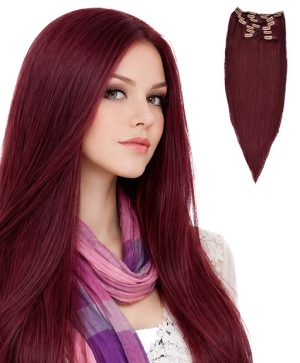 clip hair #99J Dark Wine