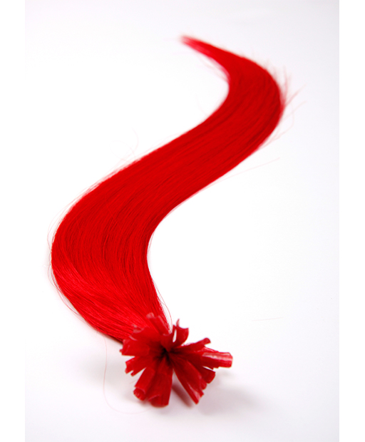 pre bonded hair extensions red