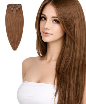 Clip in Hair Extensions - #06 Medium Brown