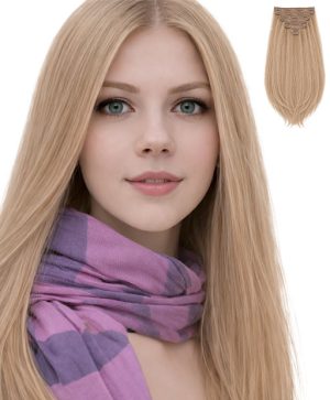 Clip in Hair Extensions - #08 Light Brown
