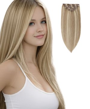 clip hair #18/22 ash blonde/medium blonde