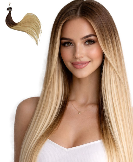 #Ombre 6 to 20 medium brown to asg blonde
