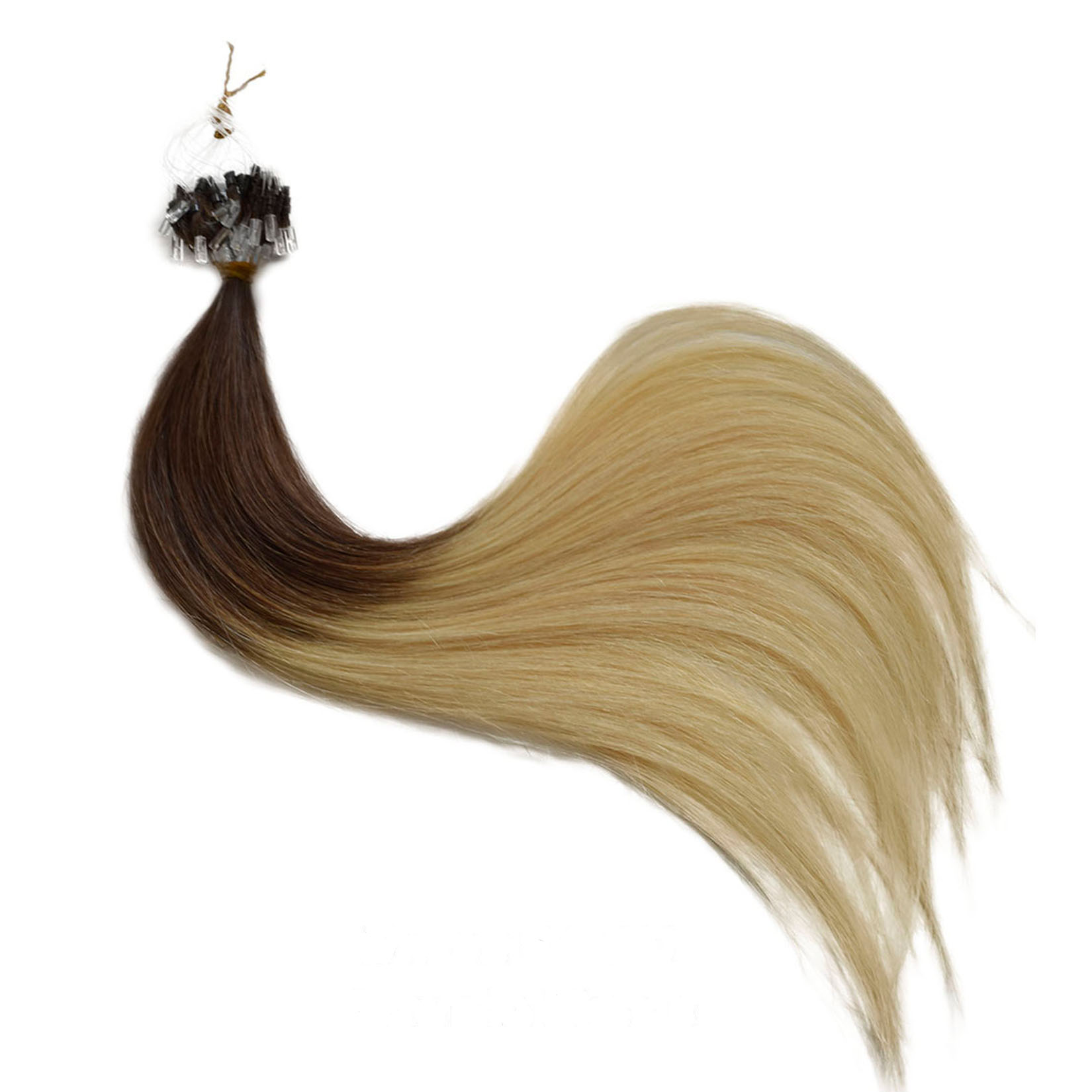 Micro Loop Ring Hair #Ombre 6 to 20 Brown to Blonde - Image 2