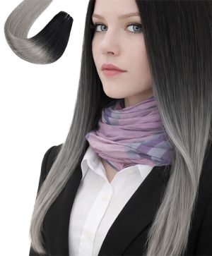 clip hair #ombre 1 to grey