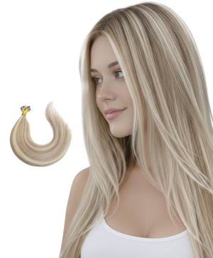 nano hair #18/613 ash blonde/bleach blonde mix