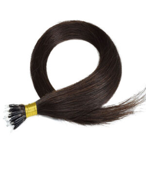 Nano Ring Hair Extensions Dark Brown