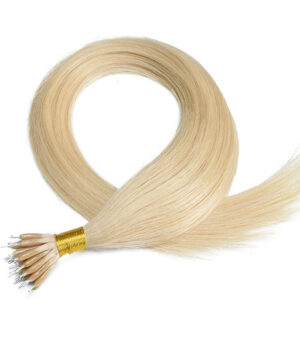 Nano ring hair extensions medium blonde