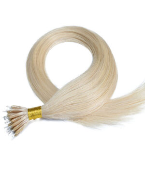 Nano ring hair extensions light blonde