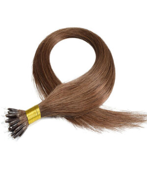 Nano Ring Hair Extensions Medium Brown