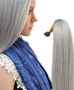 Hair100 Nano Ring Hair Extension - Grey