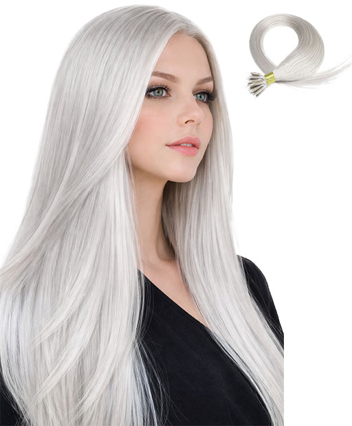 Nano Ring Hair # SG Silver/Grey