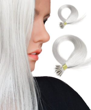 Hair100 - Nano Hair extensions -Silver Grey