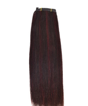 Yaki Human Hair Weaves #1B/99J Natural Black/ Dark Wine