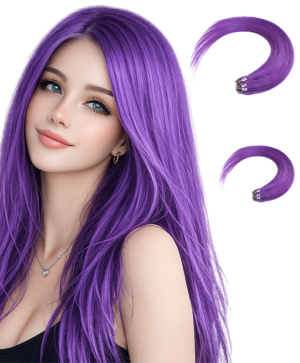 Micro Loop Ring Hair #Purple